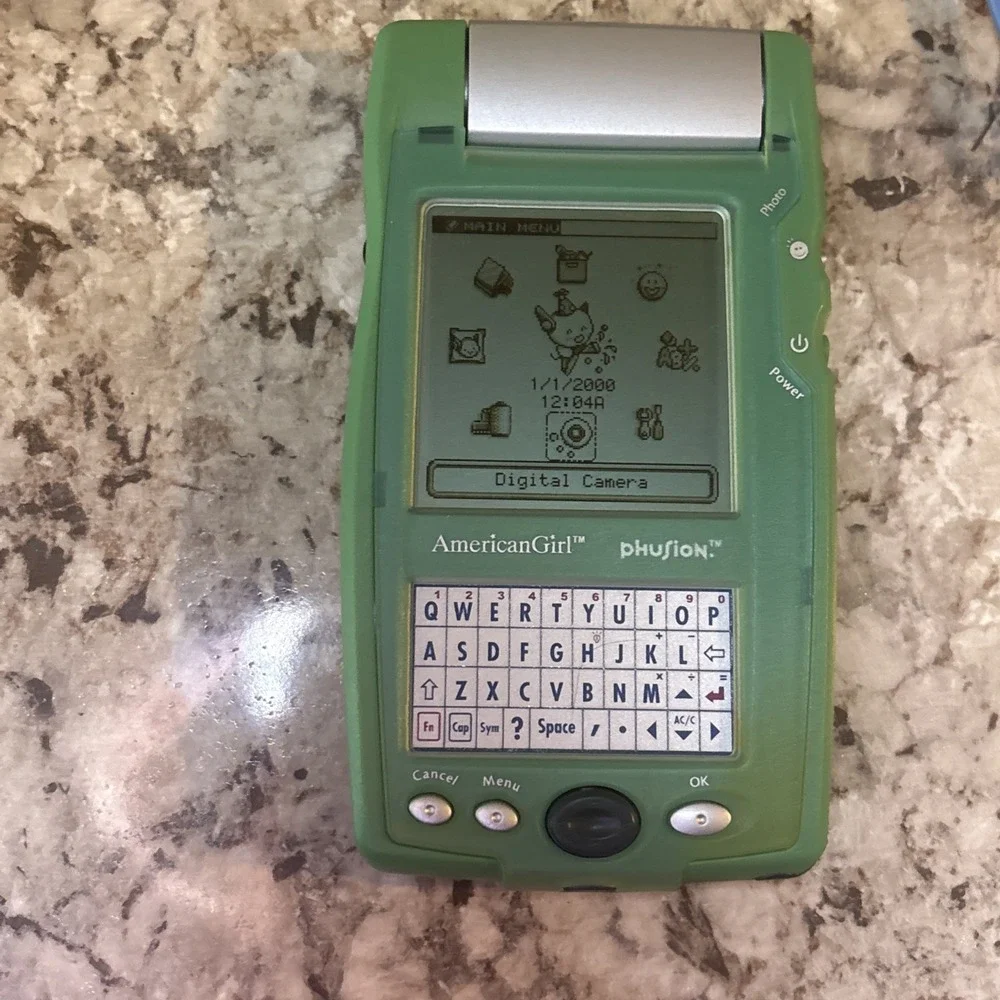 Vintage VTECH American Girl Phusion Handheld PDA Organizer Camera Tested Rare